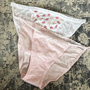 Victoria secret Lace string bikini  Panty bundle